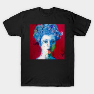 Butterfly Girl Abstract T-Shirt